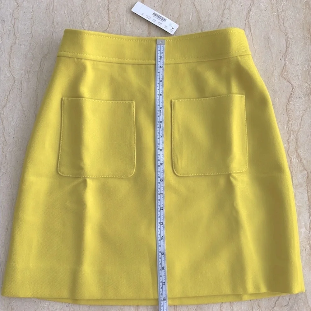 NWT J.Crew mini skirt in double-serge wool skirt. - Picture 6 of 12